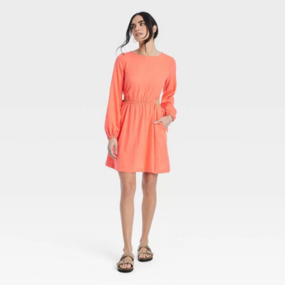 3/ $20UniversalThread Dresses in Orange and Tan Comes With A Gift Dress Included